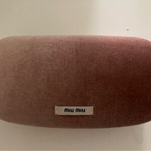 Miu Miu Velvet Pink Sunglasses Case